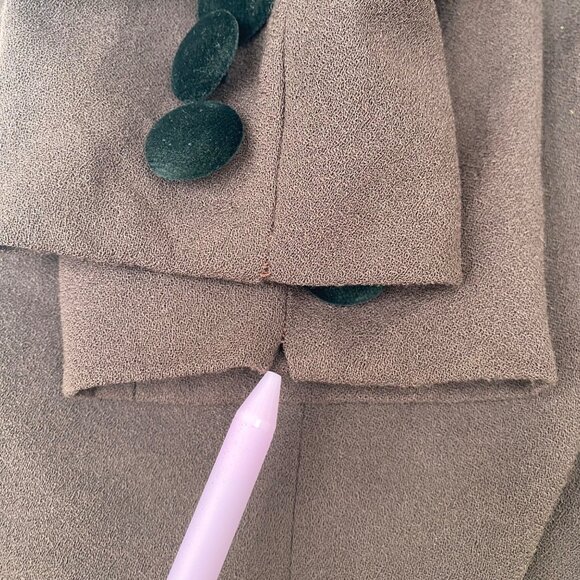 Christian Dior Vintage Blazer Jacket Wool Brown Black - Picture 15 of 15